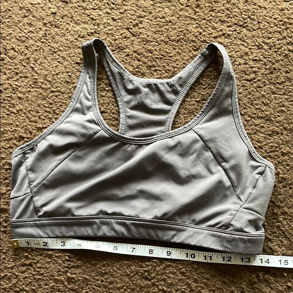 Zyia Gray Sports Bra with removable pads